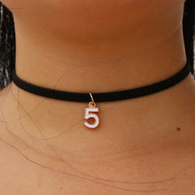 Load image into Gallery viewer, Choker Necklaces Women Black Velvet Suede Leather Chain Short Collares Fashion Jewelry Crown Peace Gothic 90's Bijoux Steampunk