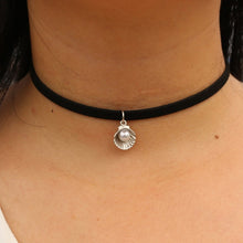 Load image into Gallery viewer, Choker Necklaces Women Black Velvet Suede Leather Chain Short Collares Fashion Jewelry Crown Peace Gothic 90's Bijoux Steampunk
