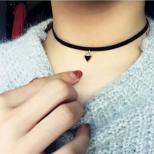 New Fashion Punk Gothic Girl Black Velvet Lace Harajuku Chokers Necklace Torques For Women Tattoo Clavicle Collares Jewelry Gift