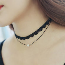 Load image into Gallery viewer, New Fashion Punk Gothic Girl Black Velvet Lace Harajuku Chokers Necklace Torques For Women Tattoo Clavicle Collares Jewelry Gift