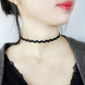 New Fashion Punk Gothic Girl Black Velvet Lace Harajuku Chokers Necklace Torques For Women Tattoo Clavicle Collares Jewelry Gift