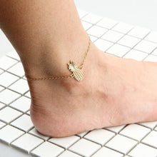 Load image into Gallery viewer, Europe and the United States popular cute hollow three-dimensional pineapple anklet fruit anklet feet bracelet