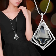 Load image into Gallery viewer, Meyfflin Long Necklaces &amp; Pendants for Women Collier Femme Geometric Statement Colar Maxi Fashion Crystal Jewelry Bijoux 2019