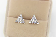 Load image into Gallery viewer, Hot Sale Cute Exquisite Simlated Pearl Crystal Stud Earring Butterfly Snowflake Star Triangle Crown Shape Earring Bijoux Brincos