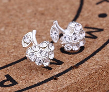 Load image into Gallery viewer, Hot Sale Cute Exquisite Simlated Pearl Crystal Stud Earring Butterfly Snowflake Star Triangle Crown Shape Earring Bijoux Brincos