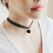 Load image into Gallery viewer, Elastic Chokers Necklaces For Women Black Lace Hollow Flower Short Clavicle Collares Fashion Jewelry Gothic Bijoux Steampunk