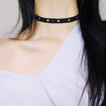 Load image into Gallery viewer, Elastic Chokers Necklaces For Women Black Lace Hollow Flower Short Clavicle Collares Fashion Jewelry Gothic Bijoux Steampunk