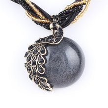 Load image into Gallery viewer, ZOSHI Blue natural crystal stone pendant necklace