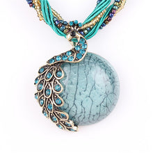 Load image into Gallery viewer, ZOSHI Blue natural crystal stone pendant necklace