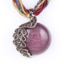 Load image into Gallery viewer, ZOSHI Blue natural crystal stone pendant necklace