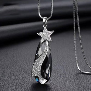 Meyfflin Long Necklaces & Pendants for Women Collier Femme Geometric Statement Colar Maxi Fashion Crystal Jewelry Bijoux 2019