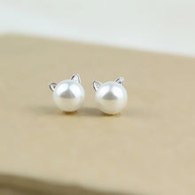 Load image into Gallery viewer, H23 New Imitation Pearl Heart Crystal Flower Leaf Angel Wings Geometry Stud Earrings For Women Statement Ear Jewelry Wholesale