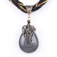 Load image into Gallery viewer, ZOSHI Blue natural crystal stone pendant necklace