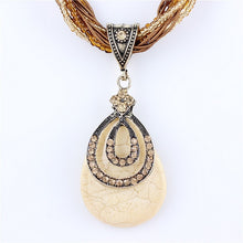 Load image into Gallery viewer, ZOSHI Blue natural crystal stone pendant necklace