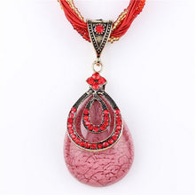 Load image into Gallery viewer, ZOSHI Blue natural crystal stone pendant necklace