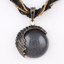 Load image into Gallery viewer, ZOSHI Blue natural crystal stone pendant necklace