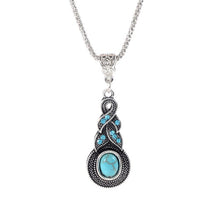 Load image into Gallery viewer, ZOSHI Blue natural crystal stone pendant necklace