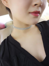 Load image into Gallery viewer, Women Full Shining Crystal Rhinestone Choker Necklace