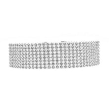 Load image into Gallery viewer, Women Full Shining Crystal Rhinestone Choker Necklace