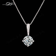 Load image into Gallery viewer, Double Fair OL Style Cubic Zirconia Chain Necklaces &amp; Pendants Rose Gold Color Fashion Crystal Wedding Jewelry For Women DFN426