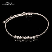 Load image into Gallery viewer, Double Fair Metal Beads Anklets Chain Rose Gold Color/Silver Tone Simple Style Foot Fashion Jewellery/Jewelry For Women DFA020