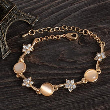 Load image into Gallery viewer, Trendy Summer New Fashion Hot Round Crystal Jewelry charm bracelet &amp; Bangles anklet for women Gold bracelets for women