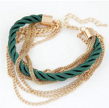 Load image into Gallery viewer, Trendy Summer New Fashion Hot Round Crystal Jewelry charm bracelet &amp; Bangles anklet for women Gold bracelets for women