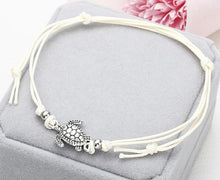 Load image into Gallery viewer, NS37 Summer Beach Turtle Shaped Charm Rope String Anklets For Women Ankle Bracelet Woman Sandals On the Leg Chain Foot Jewelry
