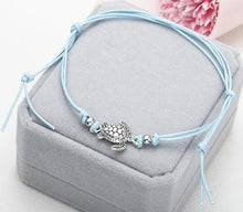 Load image into Gallery viewer, NS37 Summer Beach Turtle Shaped Charm Rope String Anklets For Women Ankle Bracelet Woman Sandals On the Leg Chain Foot Jewelry