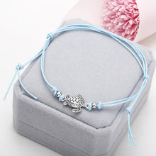 Load image into Gallery viewer, Boho  Anklet  for Women Fashion Black White Wax String Lacing Foot Jewelry Beads Bracelet Fashion Beach Jewelry ns37
