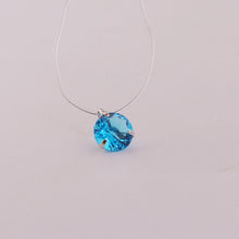 Load image into Gallery viewer, New 1piece 3claws CZ Collar Choker Necklace Invisible Transparent Fishing Line Crystal Silver Pendant Necklace for Women