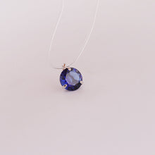 Load image into Gallery viewer, New 1piece 3claws CZ Collar Choker Necklace Invisible Transparent Fishing Line Crystal Silver Pendant Necklace for Women