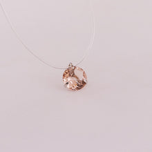 Load image into Gallery viewer, New 1piece 3claws CZ Collar Choker Necklace Invisible Transparent Fishing Line Crystal Silver Pendant Necklace for Women