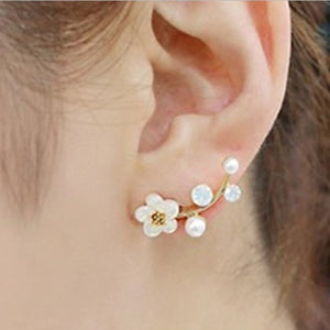 Crystal Flower drop Earrings