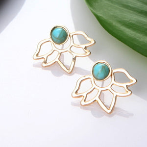 Crystal Flower drop Earrings