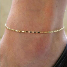 Load image into Gallery viewer, 1PC Simple Style Sexy Gold Silver Beach Anklet Chain Women Anklet Bracelet Barefoot Foot Jewelry Fashion  Accessories