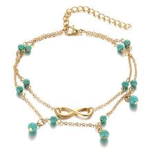 Load image into Gallery viewer, 2018 Fashion Crystal Anklets For Women Gold Silver Color Boho Anklet Bracelet on the Leg Foot Bracelets Bohemian Jewelry New