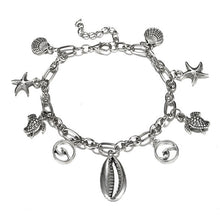 Load image into Gallery viewer, Bls-miracle Boho Wave Turtle Pendant Anklets For Women Fashion Shell Ankle Bracelets On The Leg Bohemian Foot Jewelry AX-10