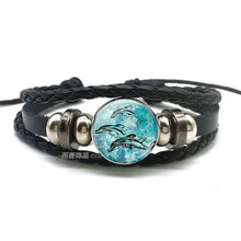 Load image into Gallery viewer, Sea Turtle Bracelet Sea Turtle Octopus Dolphin Starfish Glass Beads Button Bracelet Anklet Punk Style Men Women Fashion