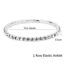Load image into Gallery viewer, Elastic Anklet Stretch Anklets Women Boho Crystal Bracelet Cheville Barefoot Sandals Pulseras Tobilleras Mujer Foot Jewelry 2019