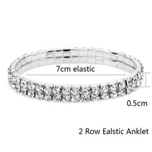 Load image into Gallery viewer, Elastic Anklet Stretch Anklets Women Boho Crystal Bracelet Cheville Barefoot Sandals Pulseras Tobilleras Mujer Foot Jewelry 2019