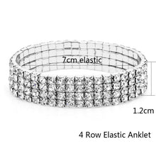 Load image into Gallery viewer, Elastic Anklet Stretch Anklets Women Boho Crystal Bracelet Cheville Barefoot Sandals Pulseras Tobilleras Mujer Foot Jewelry 2019