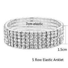 Load image into Gallery viewer, Elastic Anklet Stretch Anklets Women Boho Crystal Bracelet Cheville Barefoot Sandals Pulseras Tobilleras Mujer Foot Jewelry 2019
