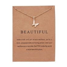 Load image into Gallery viewer, Fashion Elegant Animal Necklace Elephant Dragonfly Butterfly Flower Necklaces Vintage Necklace Pendant Charm Women Friend Gift