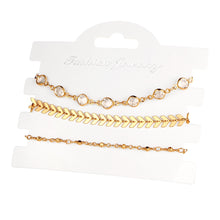 Load image into Gallery viewer, Miss JQ 3pcs/set New Fashion Infinite Anklet Foot Chain For Woman Summer Ankle Bracelet Charm 2 Color Anklets Foot Beach Jewelry