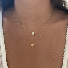 Load image into Gallery viewer, KISSWIFE Bohemia Simple fashion Imitation pearl love Heart Double layer Clavicle chain necklace accessories female Jewelry New