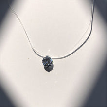Load image into Gallery viewer, SUMENG Female Transparent Fishing Line Necklace Silver Invisible Chain Necklace Women Rhinestone Choker Necklace Collier Femme