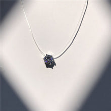 Load image into Gallery viewer, SUMENG Female Transparent Fishing Line Necklace Silver Invisible Chain Necklace Women Rhinestone Choker Necklace Collier Femme