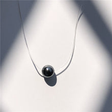 Load image into Gallery viewer, SUMENG Female Transparent Fishing Line Necklace Silver Invisible Chain Necklace Women Rhinestone Choker Necklace Collier Femme