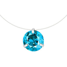 Load image into Gallery viewer, SUMENG Female Transparent Fishing Line Necklace Silver Invisible Chain Necklace Women Rhinestone Choker Necklace Collier Femme